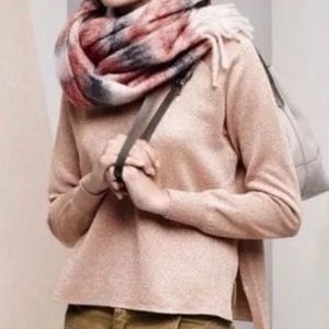 J. CREW Pink Rose Gold Sparkle Sweater